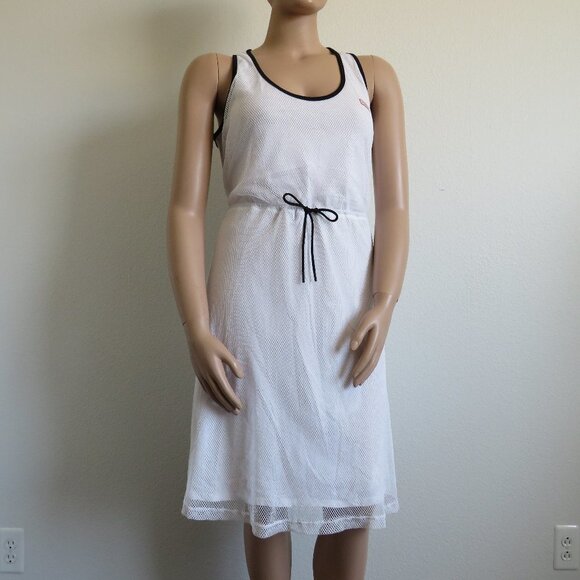 HUNTER Women’s Dress White Mesh A-Line Racerback Sleeveless Tank Zip Size XL NWT - Picture 4 of 5